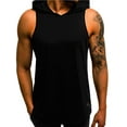 thumbnail image 1 of Men Sports Gym Plain Tank Top Hoodie Fitness Pullover Sleeveless Sweatshirt Vest, 1 of 5