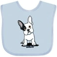 thumbnail image 3 of Inktastic B/W Frenchie (Darks) Boys or Girls Baby Bib, 3 of 4