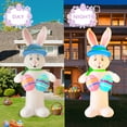 thumbnail image 2 of 12FT bunny holding egg, Easter outdoor inflatable decoration, 2 of 6