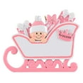 thumbnail image 2 of Maxora Personalized Ornament Customized Baby's 1st Christmas Ornament Gift Baby Pram Pink Free Customize, 2 of 7