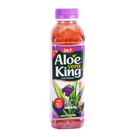 OKF Aloe King Natural Aloe Vera Grape Drink, 500 mL