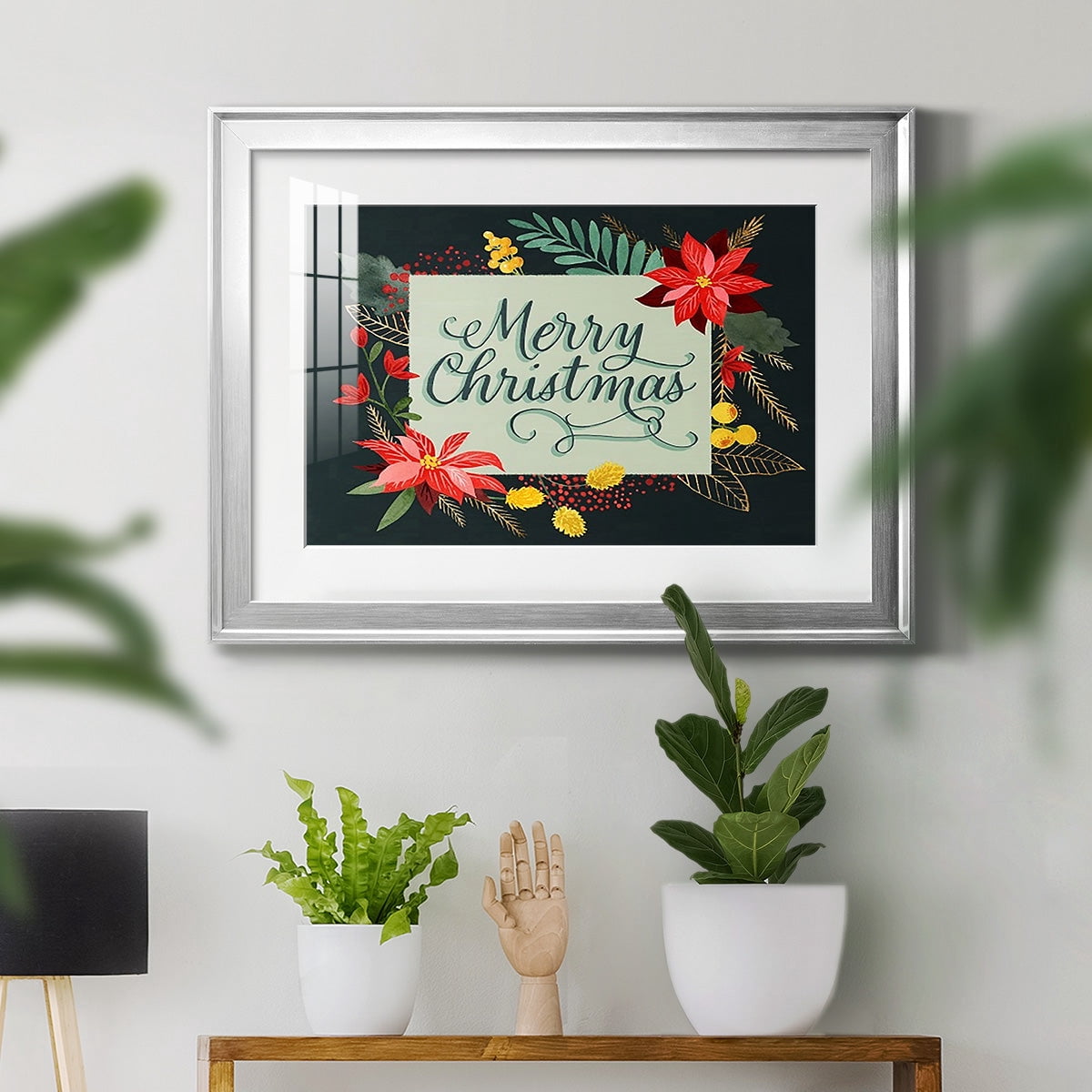 Bright Christmas Night I Premium Framed Print - Ready to Hang