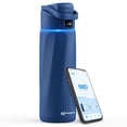 thumbnail image 1 of Botella de agua inteligente WATERH WATERH 24 oz con recordatorio azul, 1 of 6