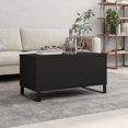 thumbnail image 1 of vidaXL Coffee Table Black 90x44.5x45 cm Engineered Wood, 1 of 5