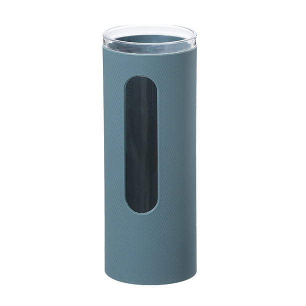 Gibobby de vasos de plástico para uso doméstico, de papel para oficina en casa, desechable portátil(Azul)