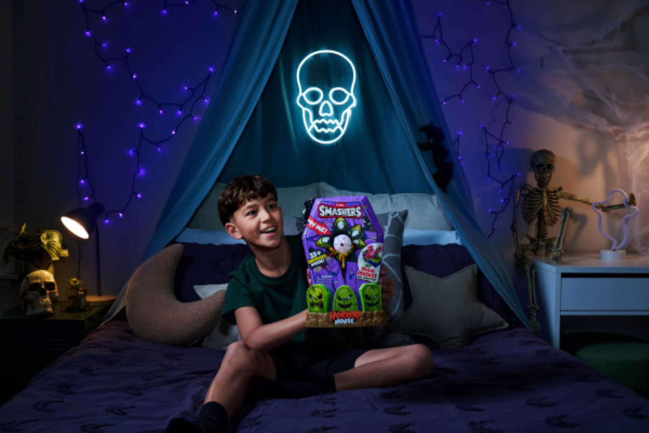 Smashers Mega Horror House, Surprise Unboxing, Interactive Novelty Collectable Toy for Kids by ZURU