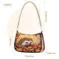thumbnail image 3 of ALAZA Hedgehog Autumn Women's Chain Shoulder Bag Hobo Handbag Tote Crossbody Purse, 3 of 7