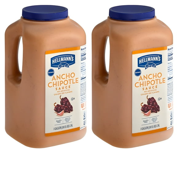Hellmann's Ancho Chipotle Sandwich Sauce, Condiment, 1 Gallon, 128 oz