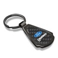 thumbnail image 2 of Ford F-250 Real Black Carbon Fiber Gunmetal Black Metal Teardrop Key Chain, 2 of 6