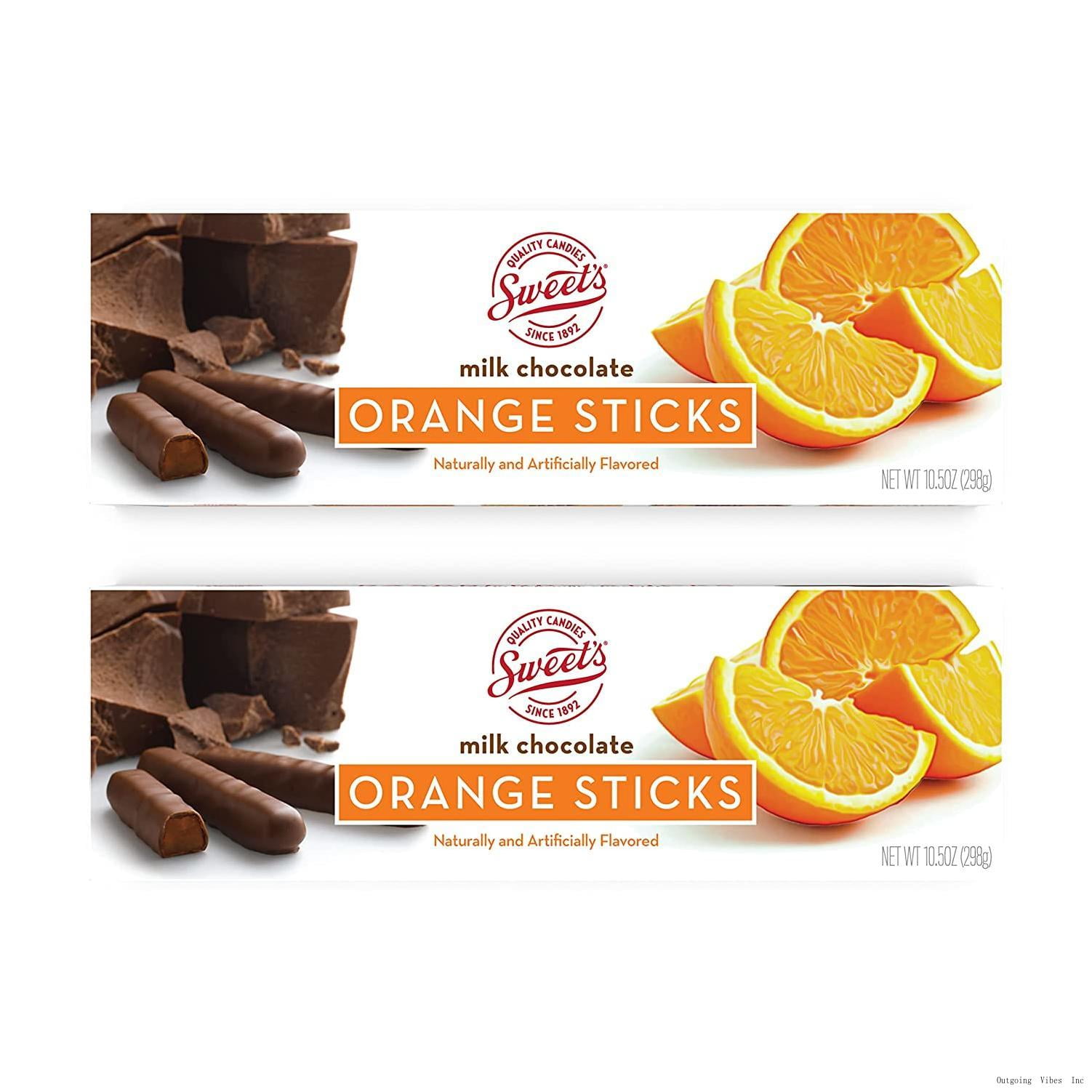 Sweet Candy Milk Chocolate Orange Sticks Chocolate Covered Candy