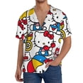 thumbnail image 3 of Sigee Sanrio Bq for Men's Casual Short Sleeve Button Down Shirts Men's Shirts Summer XX-Large, 3 of 7