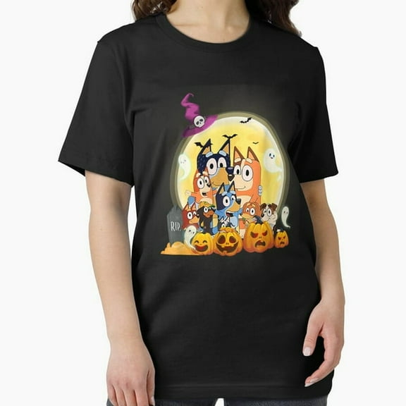 Bluey Halloween Family T-Shirt for Men and Women – Fun and Essential for Spooky Season