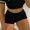 Black, variant on BILIKEYU Women's Elastic Waist Workout Yoga Shorts, Womens Shorts, Yoga Shorts, Yoga Pants Women