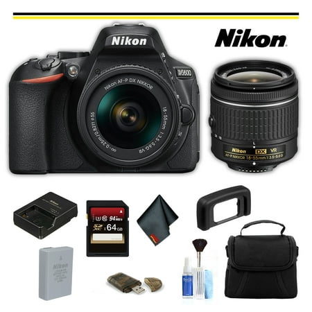 Nikon D5600 DSLR Camera with 18-55mm Lens Starter Bundle - (Intl Model)
