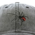 thumbnail image 2 of DALIX Black Widow Spider Hat Mens Womens Baseball Cap in Black Vintage, 2 of 7