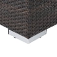 thumbnail image 2 of GDF Studio Avianna Outdoor Wicker Ottoman with Cushion, Multibrown and Beige, 2 of 7