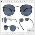 thumbnail image 2 of Classic Round Windsor Dandy Metal Rim Fashion Sunglasses Gold Black - Black, 2 of 8