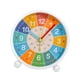 thumbnail image 2 of Reloj despertador infantil con luz de fondo, analógico, con esfera colorida para mesita de noche o dormitorio infantil., 2 of 9