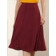thumbnail image 5 of INSPIRE CHIC Falda Acampanada Plisada Elástica De Cintura Alta Para Mujer Rojo Oscuro S, 5 of 5
