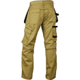thumbnail image 3 of Men’s Cargo Work Pants – Heavy Duty Safety Trousers with Reinforced Knees and Utility Tool Pockets Khaki, 3 of 6