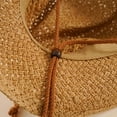 thumbnail image 3 of Ruiboury Wide Application Cowboy Hat For All Needs Age Resistant Outdoor Straw Hats khaki 1 Pc, 3 of 6