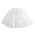 thumbnail image 4 of AWZXDE Girls Summer Skirt With Flared A Line Waistband Casual Party Dress Tutu For Toddler Kids 2 10Y White, 4 of 4