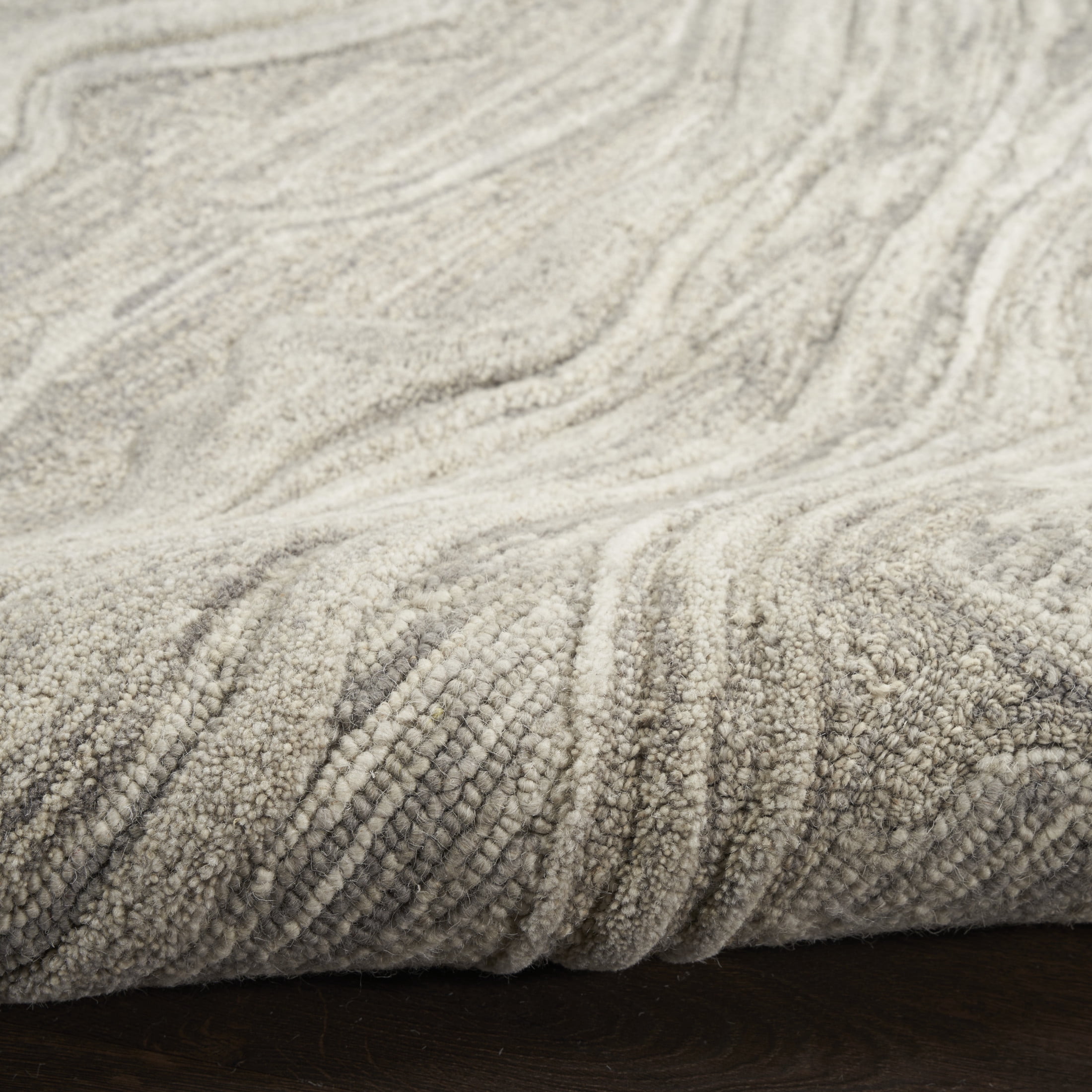 Nourison Graceful 8'6" x 11'6" Grey Modern Indoor Rug