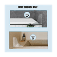 ckepdyeh Bathtub Corner Splash Guard, Acrylic Corner Guard Shower