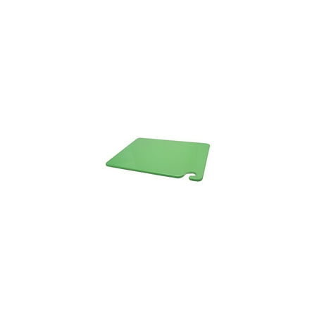 San Jamar 15" x 20" x 1/2" Green Cutting Board 86082