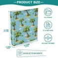 thumbnail image 4 of Three Ring Binder Coconut Trees 1.5 Inch Round Binder D-Rings for Office Supplies and More, 4 of 10