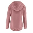 thumbnail image 5 of Kovlvoll Sweatshirts for Women Half Button Drawstring Oversized Hoodies Long Sleeve Fall Pullover Tops with Pockets, 5 of 5