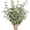 thumbnail image 1 of Plantas artificiales VGIA con tallos de eucalipto, 12 unidades, para decoración del hogar, 1 of 6