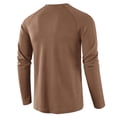 thumbnail image 5 of Blusas y camisas de manga larga con cuello redondo para hombre Blusa básica de manga larga con músculos musculosos Camiseta Blusas de manga larga con cuello redondo Camisas Blusa para hombre, 5 of 5