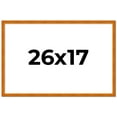 thumbnail image 2 of 26x17 Honey Brown Real Wood Picture Frame Width 0.75 inches | Interior Frame Depth 0.5 inches |, 2 of 8