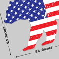 thumbnail image 2 of Stickios American Flag Decal - USA Bear Distressed Flag Vinyl Sticker For Your Car, Jeep, Truck, Water Bottle, Laptop - American Grizzly (5.6"x3.5"), 2 of 6