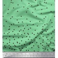 thumbnail image 1 of Soimoi Green Rayon Fabric Dots Dots Fabric Prints By Yard 56 Inch Wide, 1 of 3