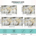 thumbnail image 2 of White Grey Gold Marble Plush Pillow Cases Standard Size Ultra Soft Warm Pillowcases with Zipper 20"x26", 2 of 9