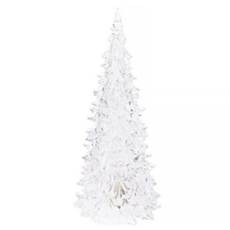 

Juhai Night Light Christmas Tree Shape Color Changing Acrylic Soothing Baby LED Light Home Decor