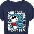 thumbnail image 3 of Peanuts - Be Cool, Take It Easy - Snoopy - Women's Short Sleeve Graphic T-Shirt, 3 of 6