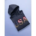 thumbnail image 3 of Usa Leopard Print Hoodie Women -Image by Shutterstock, Female x-Large, 3 of 4