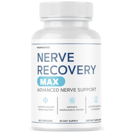 Nerve Recovery Max – Advanced Nerve Support Supplement with Vitamin D3, Alpha Lipoic Acid & Resveratrol – Nerve Protection & Repair – Non-GMO – 60 Capsules