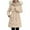 Khaki, variant on Women's Loose-fitting Mid-length Slim-fit Down Cotton Coat Pink M