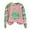 Pink, variant on Women's Tree Themed Printed Pullover Top With Shoulder Sleeve Hoodie Hoodie Flannel Zip up