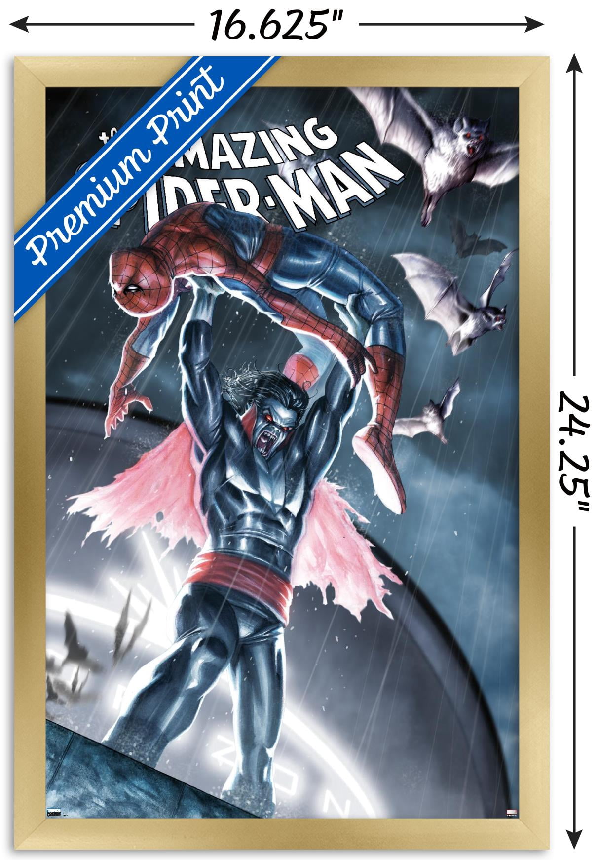 Marvel Comics - Morbius - The Amazing Spider-Man #699.1 Wall Poster, 14.725" x 22.375", Framed