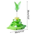thumbnail image 3 of TIMIFIS Cat Toys Pet Turntable Cats Toy Four Layer Space Tower Cats Turntable Can Insert Feather Cats Self Hi Relaxation ToolFall/Winter, 3 of 4