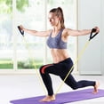 thumbnail image 5 of Litrail 10lb Resistance Bands, Nylon Elastic Bands for Full Body Workout - Arm Shoulder Back Training, Stretching, Yoga Pilates - Portable Home Gym Travel Exercise Equipment, 5 of 6