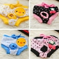 thumbnail image 5 of GASTROPOD Dog Sanitary Menstrual Panties Female Puppy Diapers with Elastic Strap Washable Doggie Underwear Physiological Pants Shorts Reusable Pet Nappies Briefs for Small Dogs Teddy Corgi Yorkie, 5 of 7