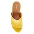 thumbnail image 5 of YDN Women Comfy Open Toe Studded Slide Sandals High Wedge Heels Platform Clogs Mules Slip On Shoes Size 10 Yellow, 5 of 5