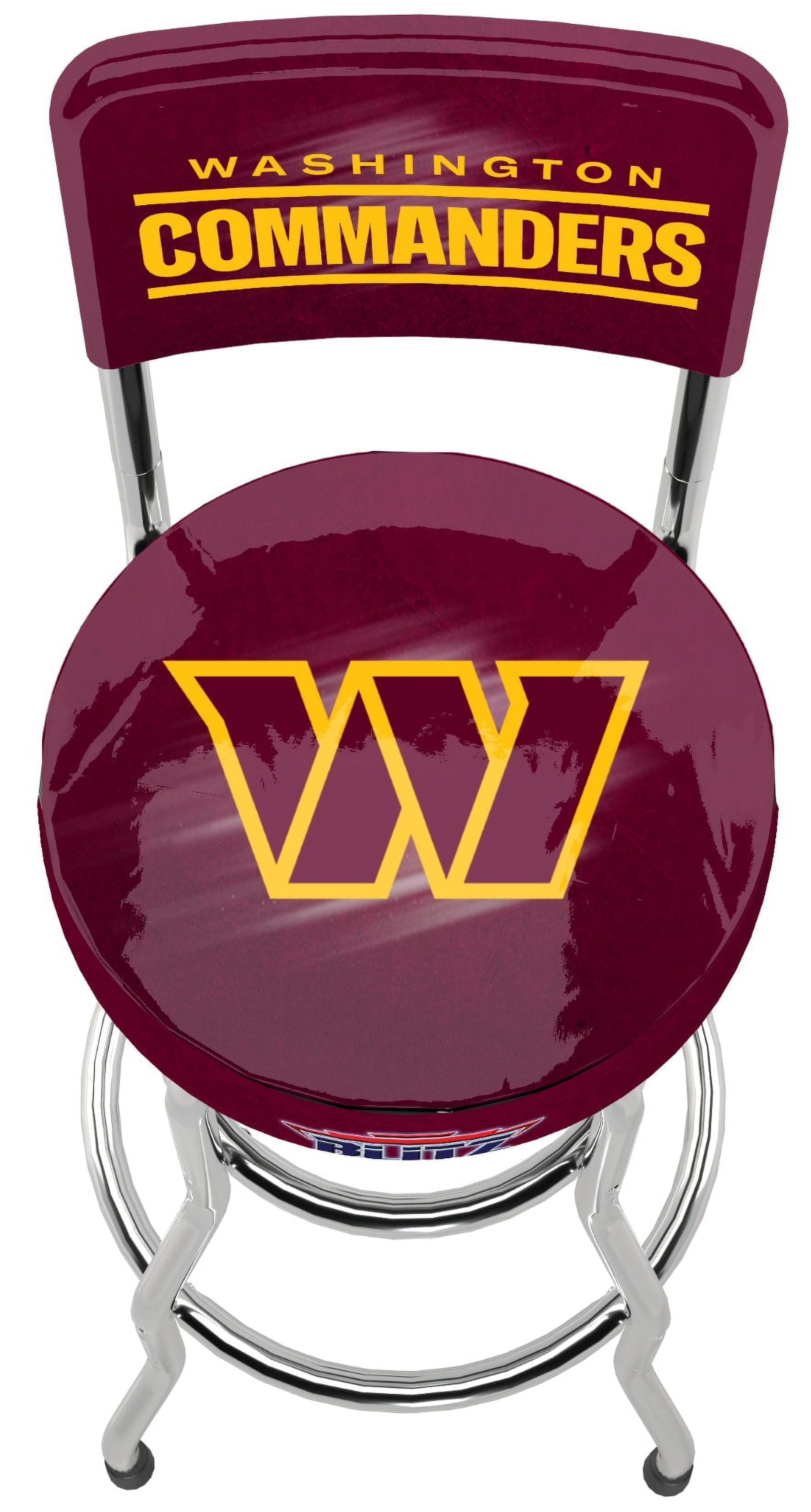 Washington Commanders NFL Blitz High Back Adjustable Swivel Stool, Arcade1Up