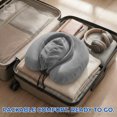 thumbnail image 5 of Sealy Infused Gel Memory Foam Hooded Travel Pillow, Gray, 5 of 8